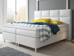 Inter Handels Boxspringbett Miami, 180x200, Weiß