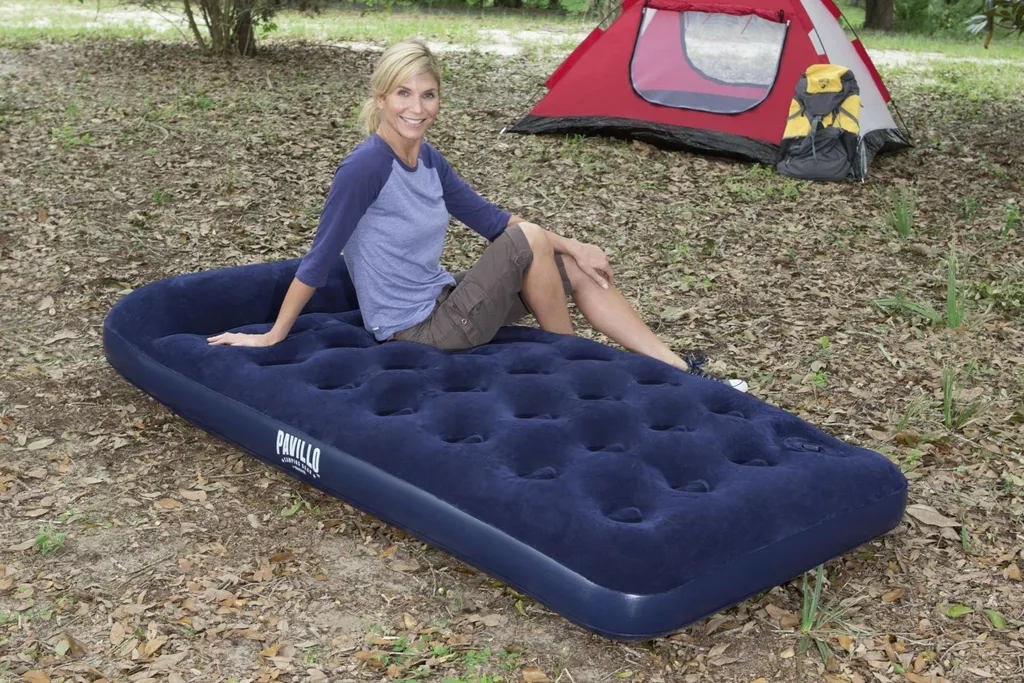Bestway Sport Luftbett Blue Horizon Step Mit Interner Fußpumpe Single XL/Lo 188 X 99 X 28 Cm Luftbetten Camping Schnäppchenoutdoor – Bild 16