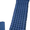 Isomatte Camping Selbstaufblasend Verdicktes Aufblasbare Matratze Mit Fußpresse Pumpe Und Kissen, Wasserdicht Luftmatratze Outdoor, 200 X 69 X 10 Cm,Blau