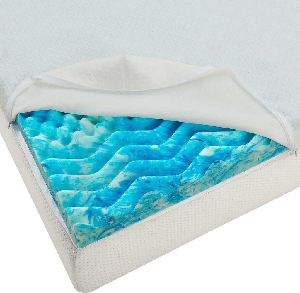Juskys Topper 140x200 Cm Aus Memoryschaum, 7-Zonen Orthopädisch & Atmungsaktiv, 7cm Höhe, H2 - H3, Bezug Waschbar Matratzentopper Matratzenauflage – Bild 10