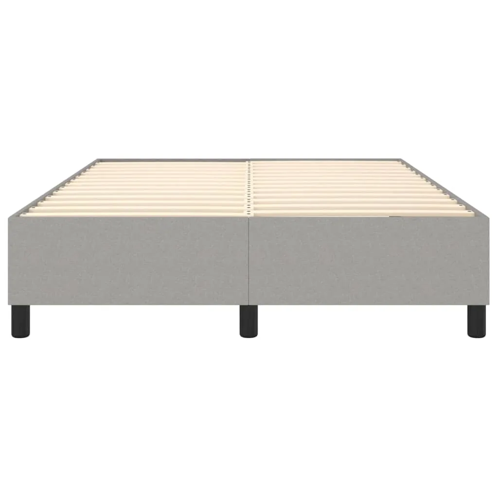 VidaXL Boxspringbett Hellgrau 140x190 Cm Stoff – Bild 4