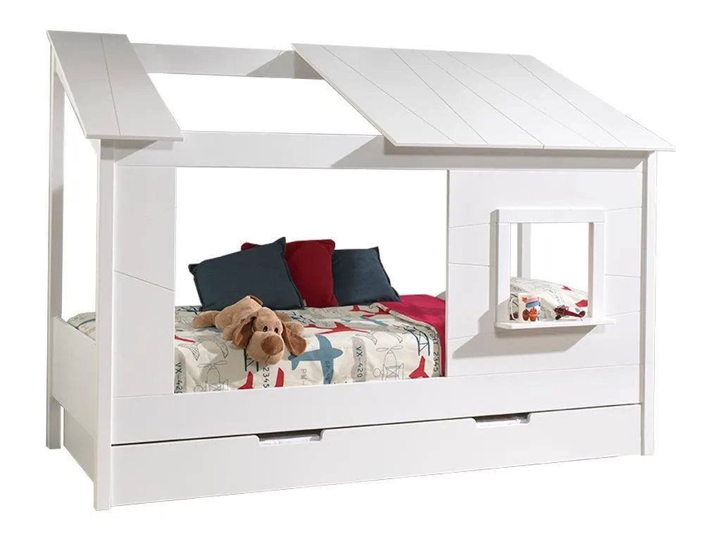 Vipack Baumhausbett 90 X 200 Cm Weiß Inkl. Bettschublade – Bild 8