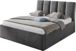 Mirjan24 Bett Sensi, Stilvoll Ehebett Mit Bettkasten, Schlafzimmer Doppelbett, Polsterbett (Fresh 32, Größe: 160x200 Cm)