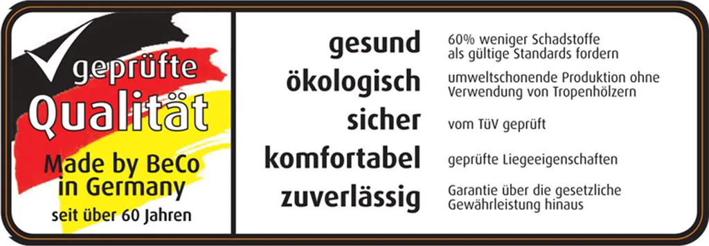 BeCo Grand Dream Gel Taschenfederkern - Matratze Mit Topper Inside Aus Softem “Gel-Touch”-Schaum, H3, 160 X 200 Cm – Bild 5