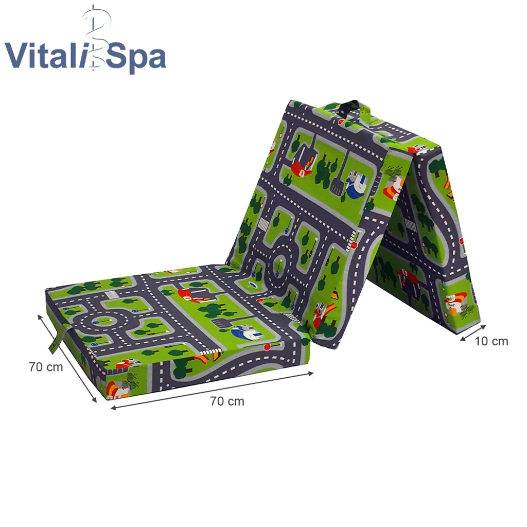 VitaliSpa Faltmatratze SPIELTEPPICH 190 X 70 X 10 Cm Polyester Baumwolle – Bild 3