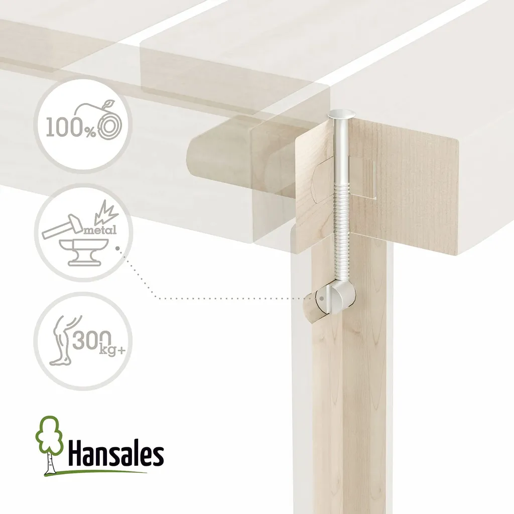 Bettgestell 120x200 Cm Lisette In Scandi Style Mit Lattenrost Mit Füßen – Hypoallergen Futonbett Aus Massivholz Mit Rollrost – Bettrahmen 250+ Kg – Stabiles Holzbett – Unbehandeltes Es Massivholz – Bild 6