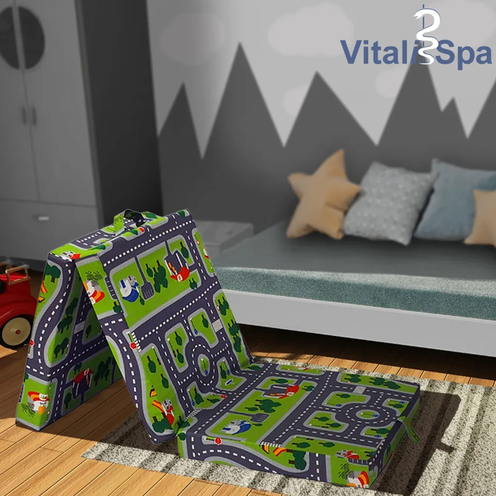 VitaliSpa Faltmatratze SPIELTEPPICH 190 X 70 X 10 Cm Polyester Baumwolle – Bild 4