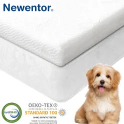 Viscoelastischer Topper 180x200cm, 2-in-1 Matratzentopper, 7cm Höhe Gel-Schaum Topper Mit Bezug Waschbar Für Boxspringbett, Schlafsofa