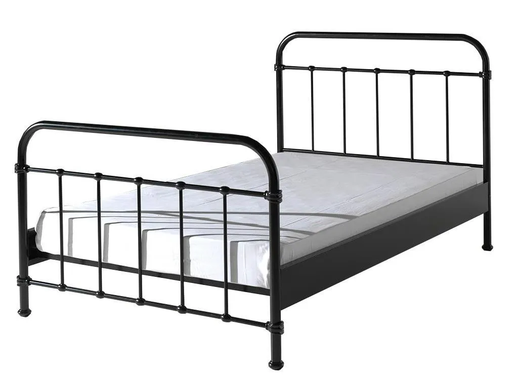 Vipack Metallbett New York Liegefläche 120 X 200 Cm - Farbe: Schwarz, Maße: 125 Cm X 110 Cm X 210 Cm; NYBE1218 – Bild 5