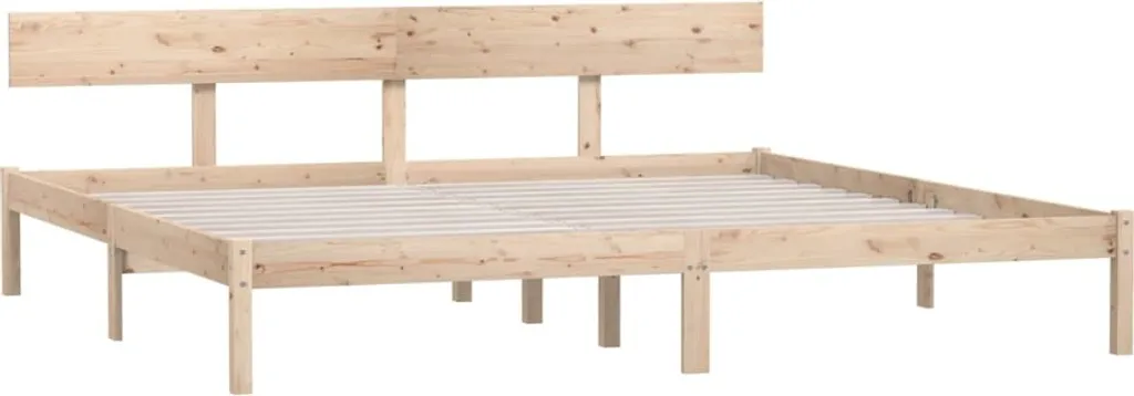 VidaXL Massivholzbett Kiefer 180x200cm UK Super King – Bild 3