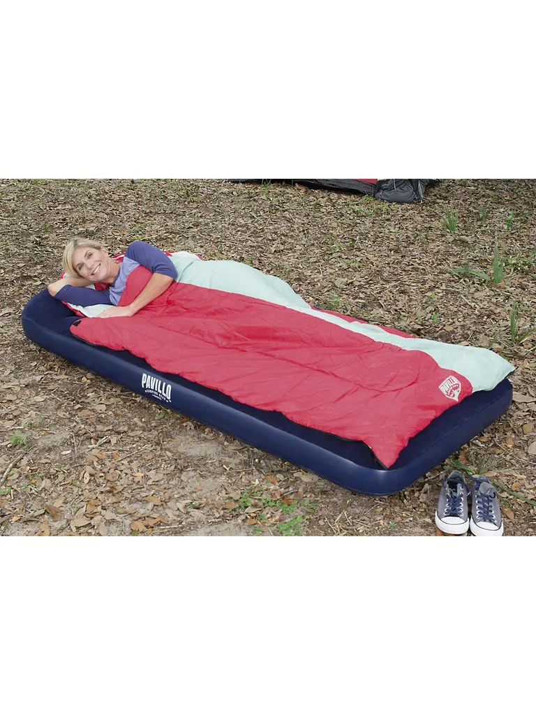 Bestway Sport Luftbett Blue Horizon Step Mit Interner Fußpumpe Single XL/Lo 188 X 99 X 28 Cm Luftbetten Camping Schnäppchenoutdoor – Bild 5