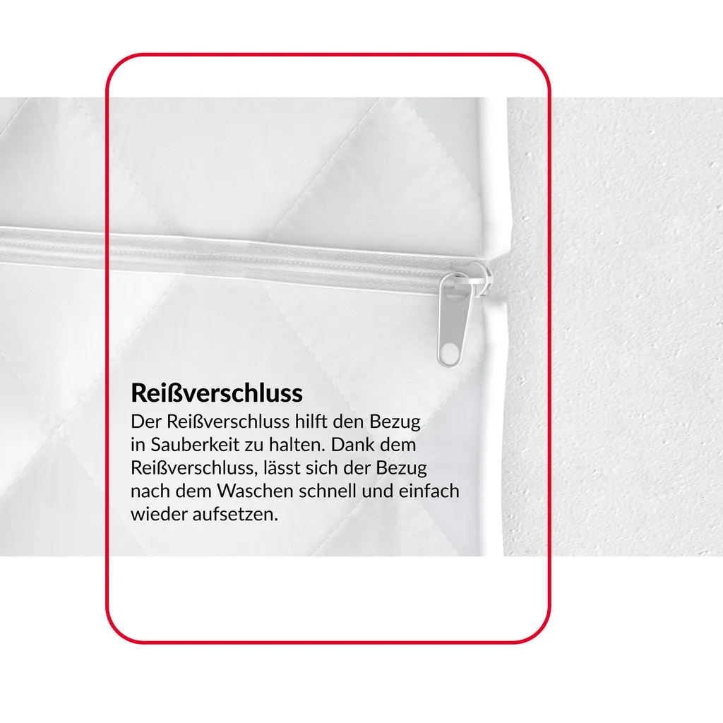 Matratze 160x200 Cm BITONTO 7 Zonen H2 H3 Kaltschaum Latex HR-Schaum Höhe Ca. 15 Cm Mit Waschbarem Bezug Premium Jersey – Bild 6