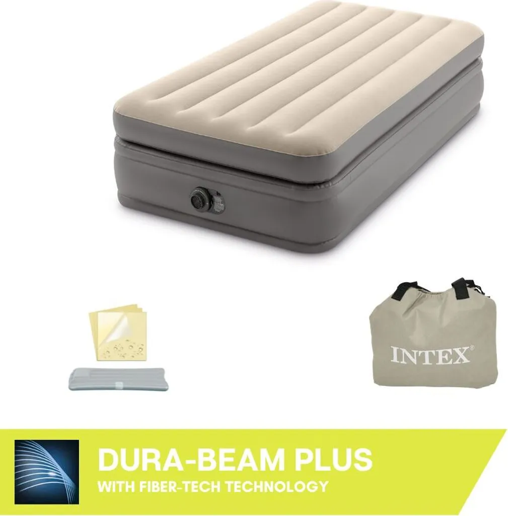 INTEX Luftbett 64162 Twin 99 X 191 X 51 Cm Eingebaute Pumpe Fiber Tech™ Technology – Bild 9