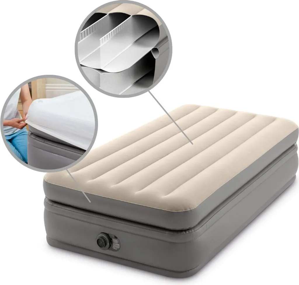 INTEX Luftbett 64162 Twin 99 X 191 X 51 Cm Eingebaute Pumpe Fiber Tech™ Technology – Bild 11