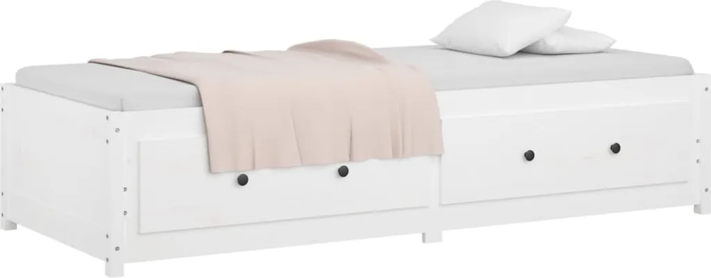 VidaXL Tagesbett Weiß 90x190 Cm 3FT Single Massivholz Kiefer – Bild 5