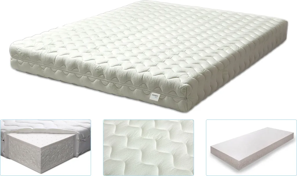 Latexmatratze Coral 90x200 - Höhe 16 Cm - Härtegrad H3 Fest