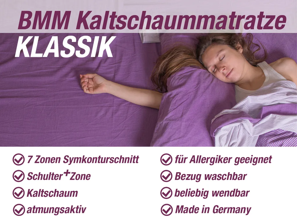 BMM KSCell-Schaummatratze Klassik 19 V2, H4, 180x200 Cm – Bild 4