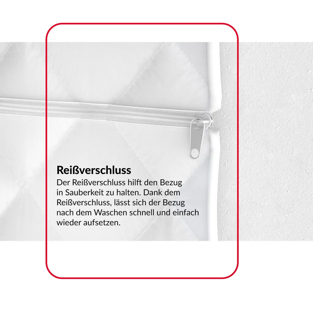 Matratze 90x200 Cm FELIX 7 Zonen H3 H4 Taschenfederkern Kokos Latex Höhe Ca. 20 Cm Mit Waschbarem Bezug Premium Candy – Bild 6