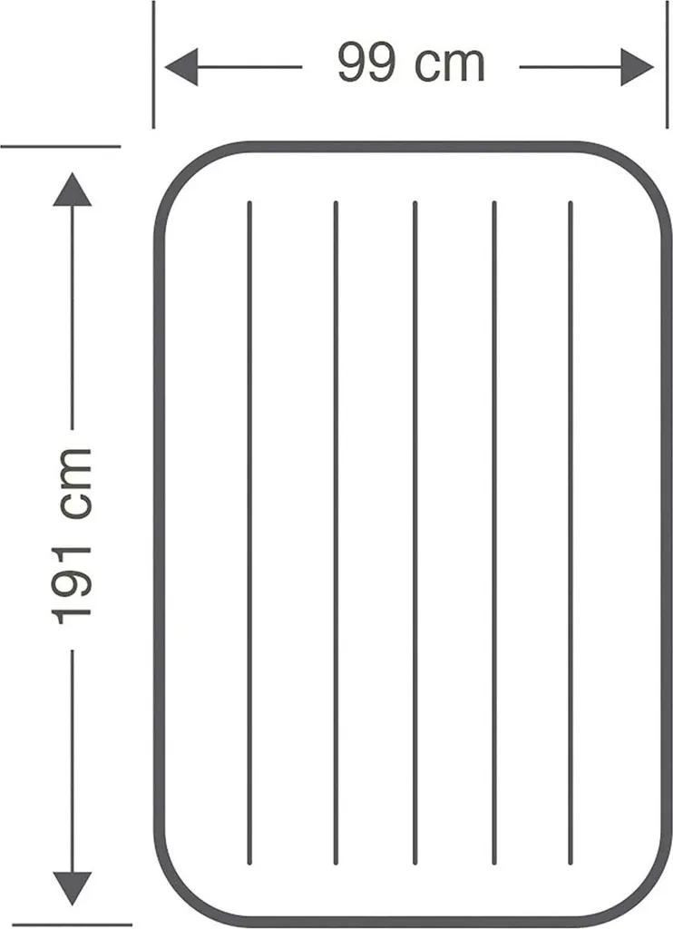 Intex Dura Beam Standard Deluxe Inflatable Mattress Single High 99 X 191 X 25 Cm – Bild 4