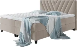 Mirjan24 Boxspringbett Romantic, Stilvoll Doppelbett, Bett Mit Zwei Bettkästen, Schlafzimmer (Farbe: Fresh 01, Größe: 160x200 Cm)