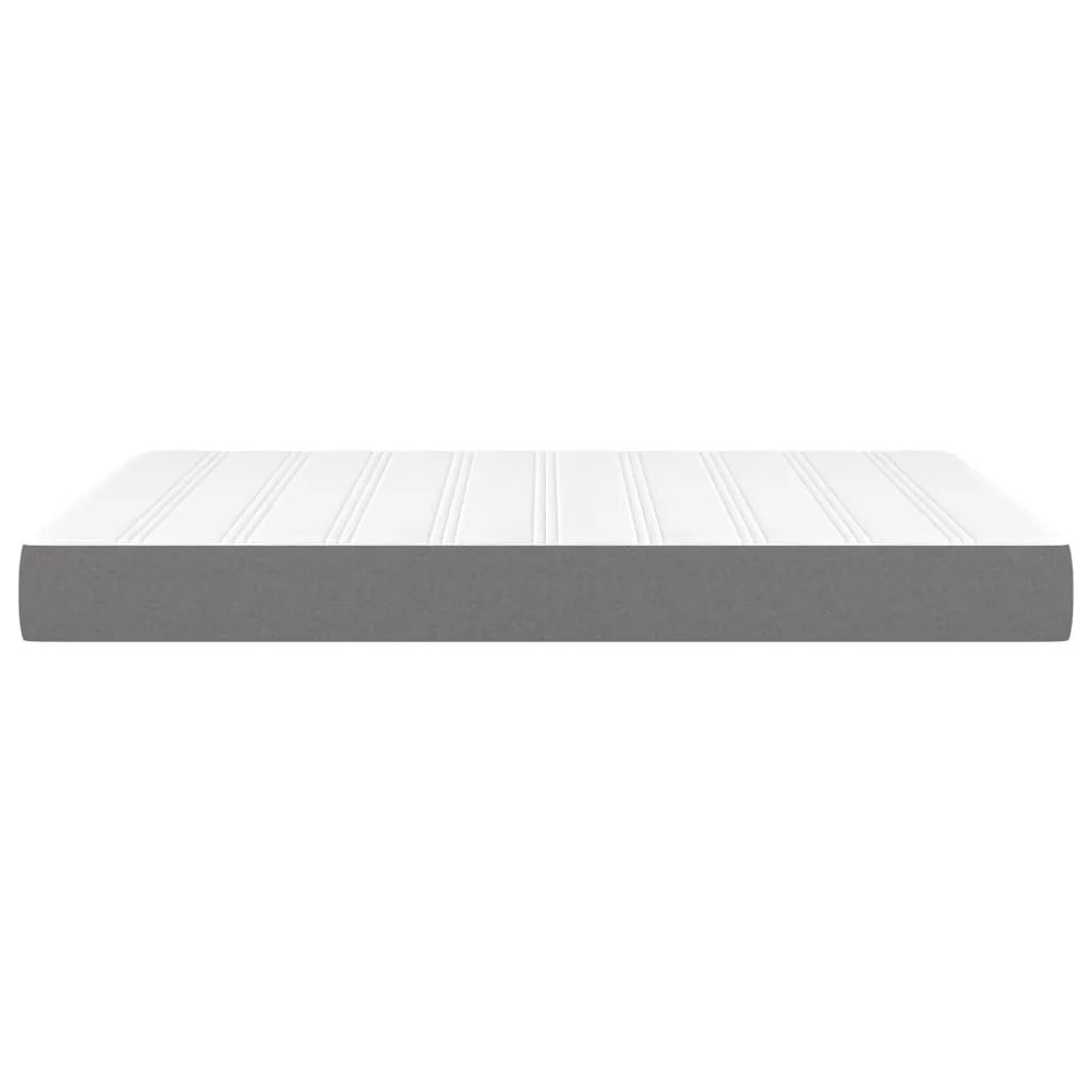 VidaXL Taschenfederkernmatratze Dunkelgrau 140x190x20 Cm Stoff – Bild 4