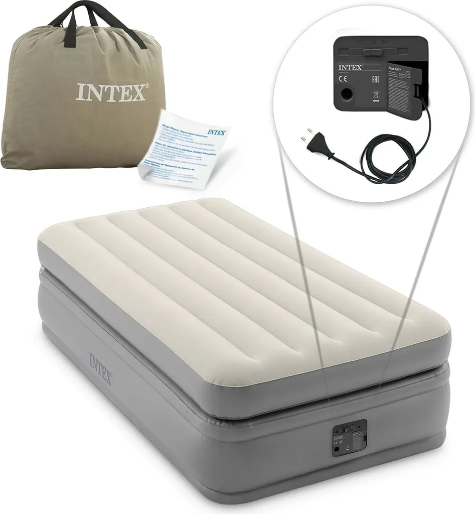 INTEX Luftbett 64162 Twin 99 X 191 X 51 Cm Eingebaute Pumpe Fiber Tech™ Technology – Bild 20