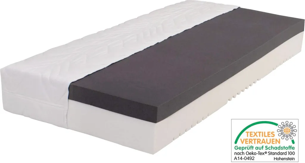 25cm 7-Zonen Gelschaum Matratze (100x200cm) Wellness-Kombi – Bild 2