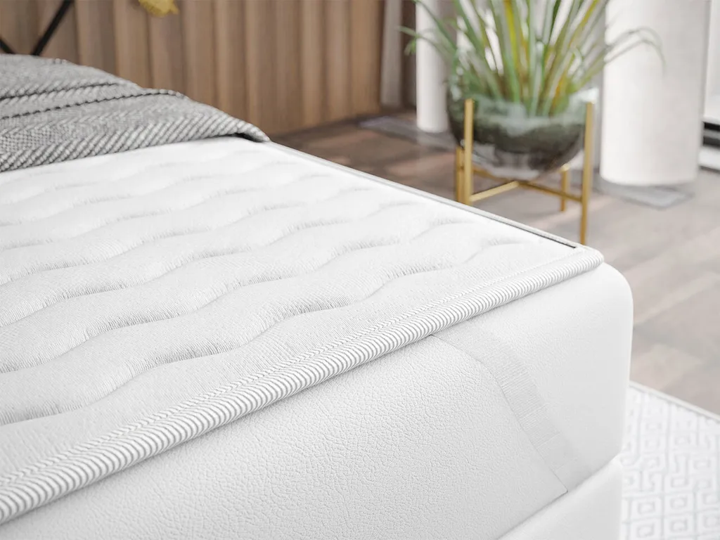 Mirjan24 Boxspringbett Snake, Doppelbett Mit Zwei Bettkästen Für Die Bettwäsche, Ehebett Mit Topper Und Kopfteil (Fresh 37, Größe: 160x200 Cm) – Bild 5