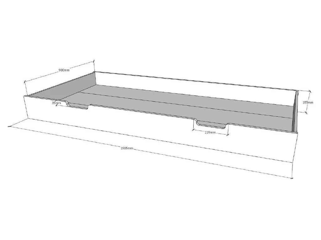 Vipack Baumhausbett 90 X 200 Cm Weiß Inkl. Bettschublade – Bild 10
