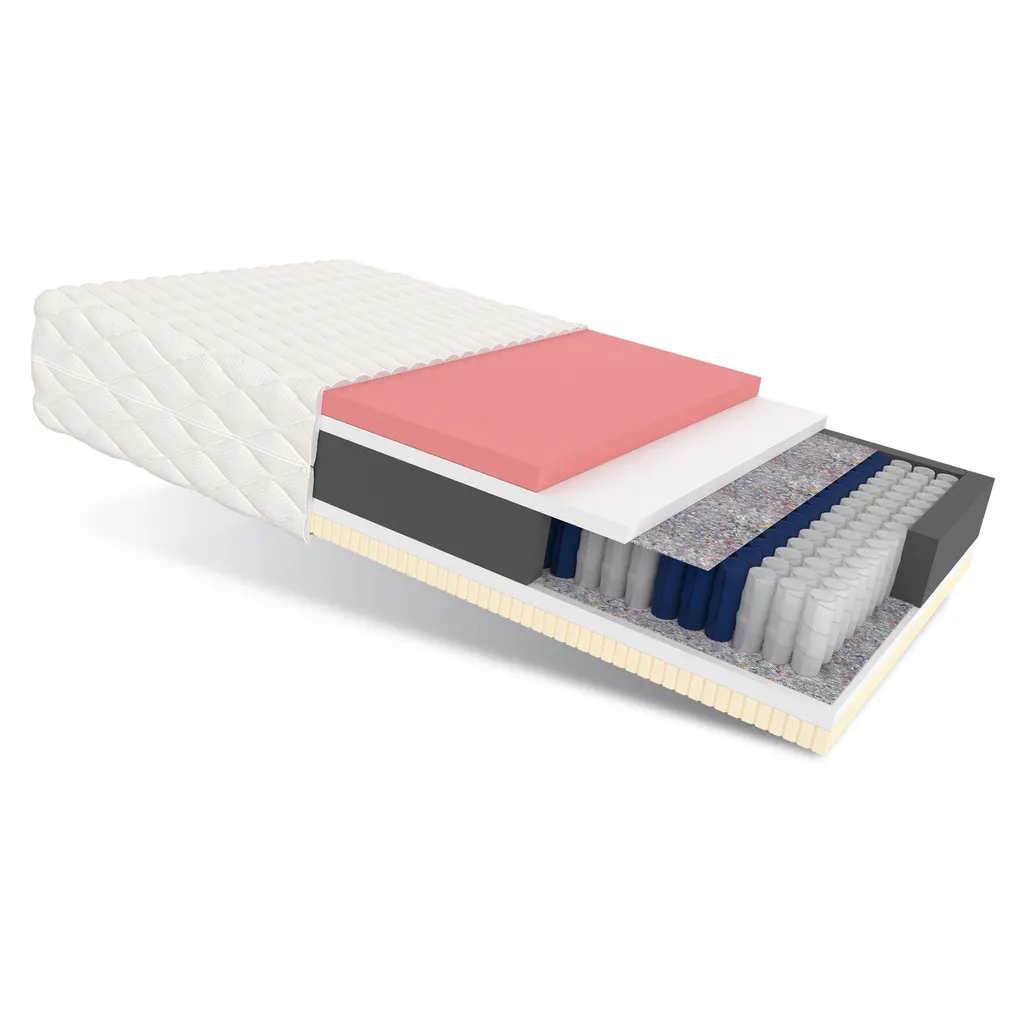 Matratze 140x200 Cm DAVOS Taschenfederkern 7 Zonen H2 H3 Höhe Ca. 29 Cm Visco Latex Matratzenbezug Premium JERSEY – Bild 5