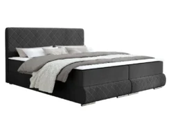 Mirjan24 Boxspringbett Pablo, Ehebett Mit Zwei Bettkästen, Doppelbett Mit Topper, Schlafzimmer (Manila 18, Größe: 140x200 Cm)