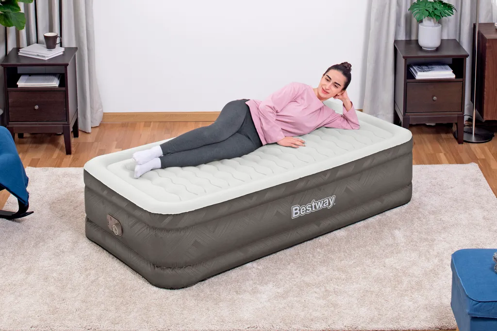 Bestway® Fortech™ Luftbett Mit Integrierter Elektropumpe Single XL/lMid 191 X 97 X 46 Cm – Bild 2