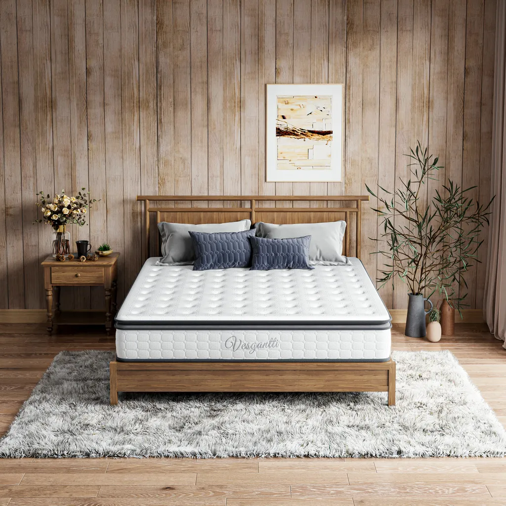 Vesgantti Matratze 120x200 7-Zonen Taschenfederkernmatratze Modern Tonnentaschenfederkernmatratze (H4, Fashion Pillow-top 27cm) â Bild 7