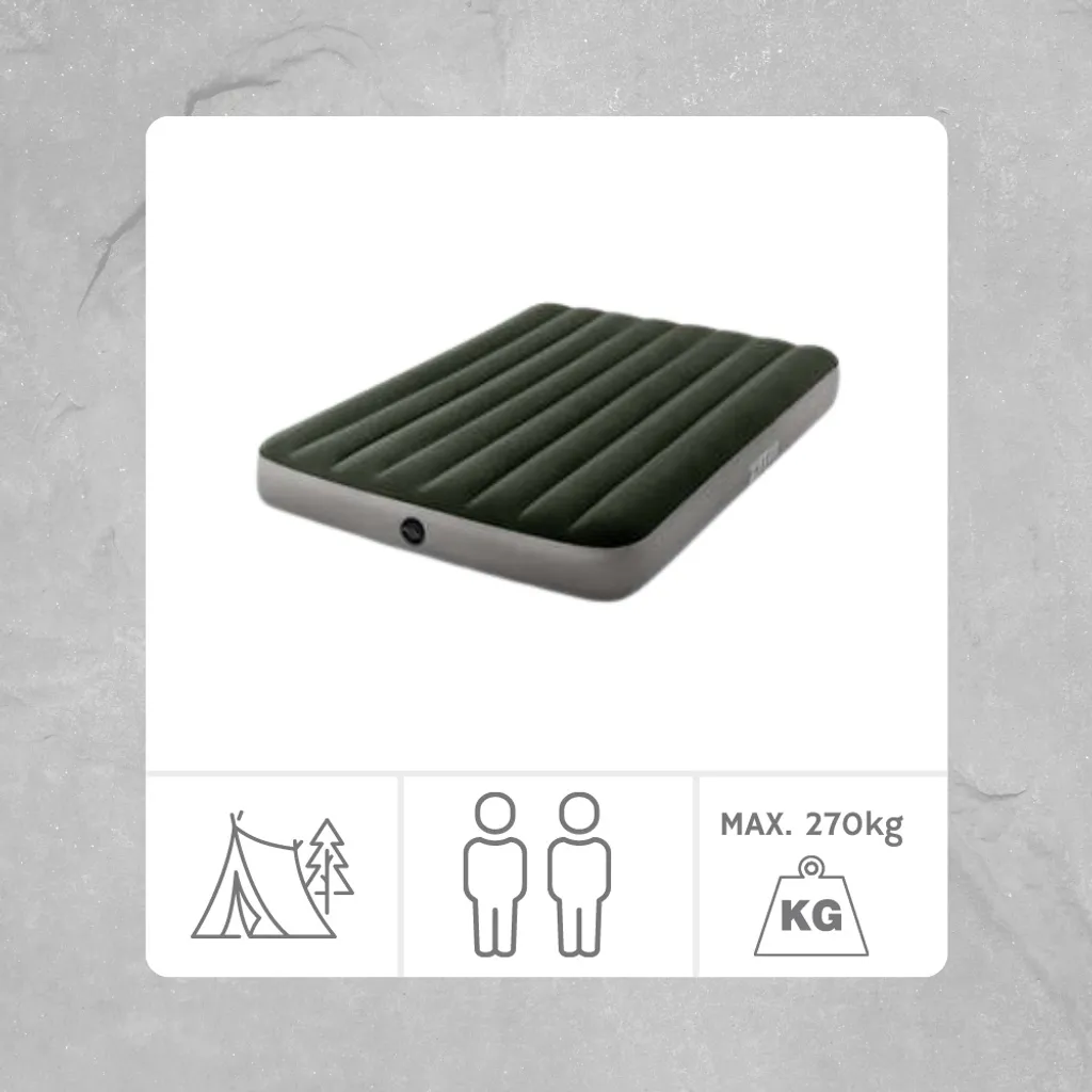 Intex Luftmatratze 137 X 191 X 25 Cm Vinyl Grün – Bild 5