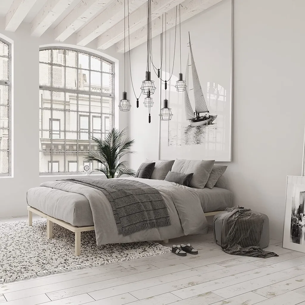 Bettgestell 120x200 Cm Lisette In Scandi Style Mit Lattenrost Mit Füßen – Hypoallergen Futonbett Aus Massivholz Mit Rollrost – Bettrahmen 250+ Kg – Stabiles Holzbett – Unbehandeltes Es Massivholz – Bild 8