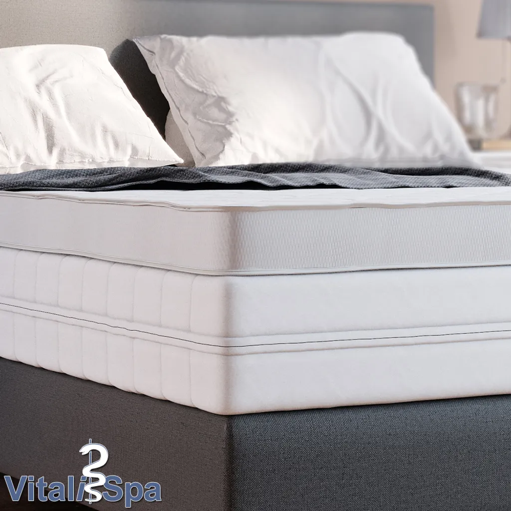 VitaliSpa Topper 140x200 Cm Weiß Mikrofaser – Bild 5