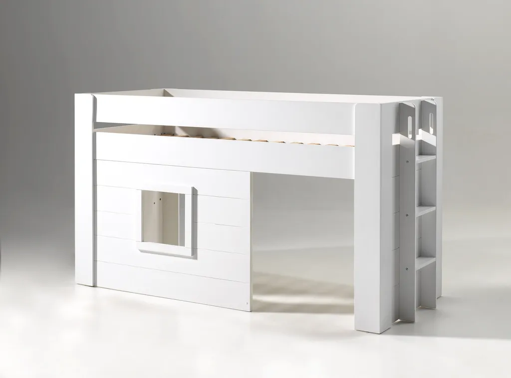 Vipack - Noah Halbhohes Bett 90 X 200 Cm Liegefläche, Weiß – Bild 3