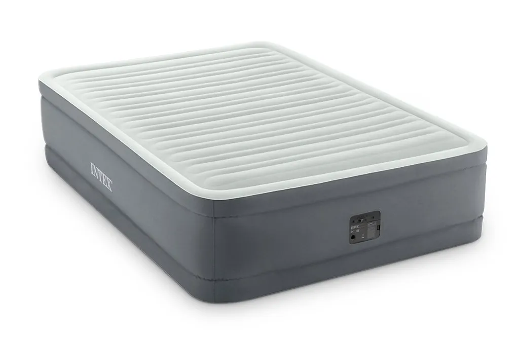 Intex Premaire I - Luftbett - 2 Personen - 137 X 191 X 36 Cm (BXLXH) - Grau - Mit Gebauter Motorpumpe – Bild 6