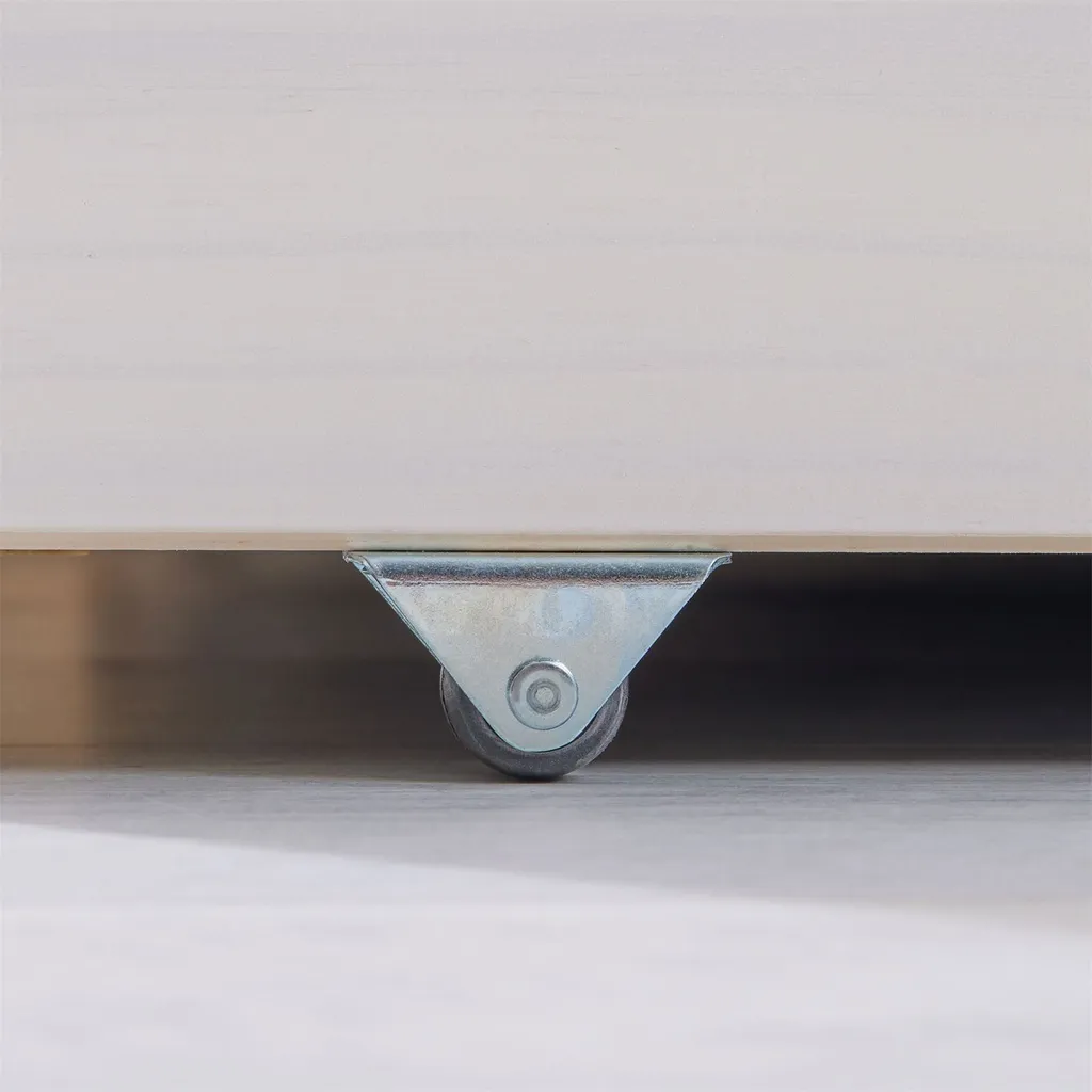 Bett Mit Stauraum JESSY Aus Massiver Kiefer Weiß, Schönes Jugendbett Mit 3 Schubladen, Praktisches Funktionsbett Mit Auszugbett, Gemütliches Bett In 90 X 190 Cm – Bild 5