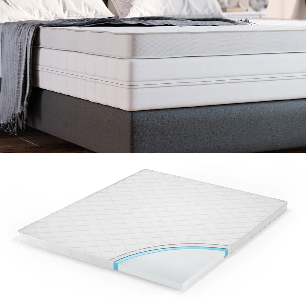 VitaliSpa Topper 140x200 Cm Weiß Mikrofaser