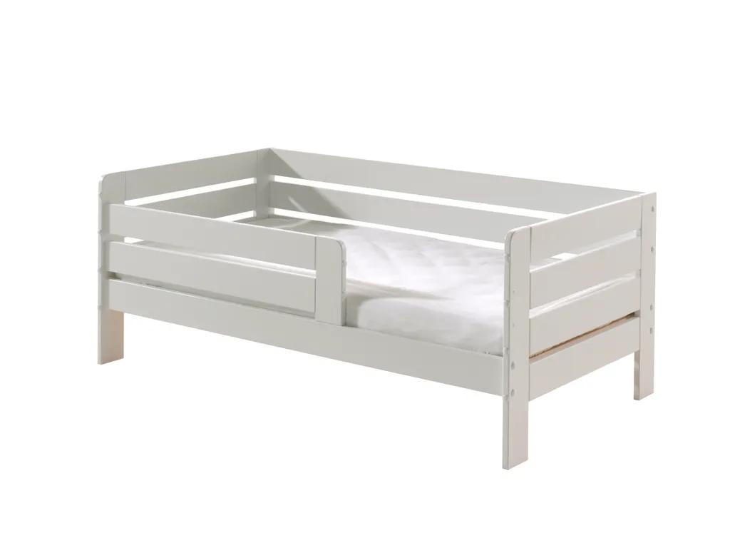 Vipack - Juniorbett Mit Liegefläche 70 X 140 Cm, Umrandung Mit Waagerechten Paneelen, Ausf. MDF Weiß Lackiert – Bild 3