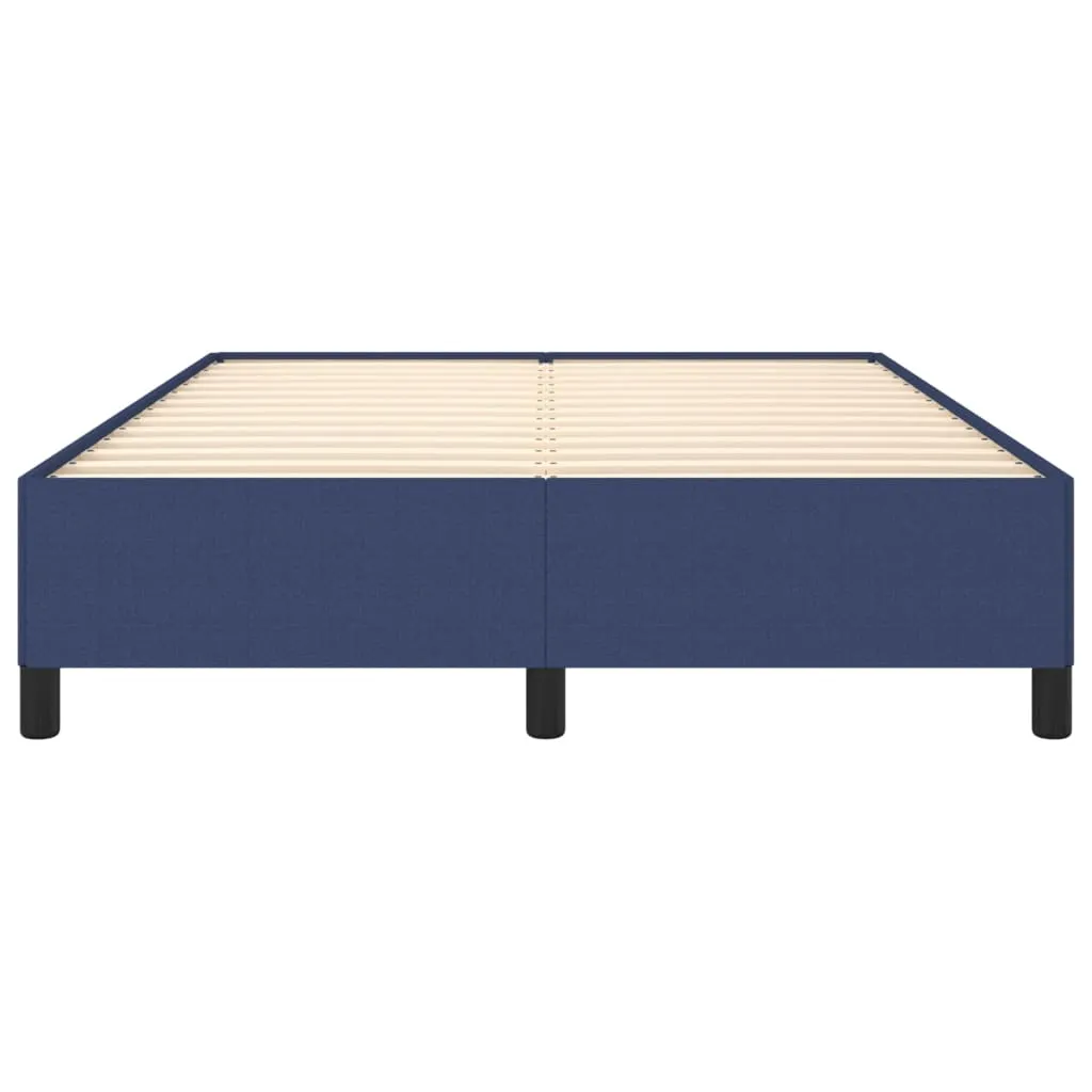 VidaXL Bettgestell Blau 140x200 Cm Stoff – Bild 4