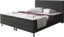 Inter Handels Boxspringbett Esra, 180x200, Anthrazit
